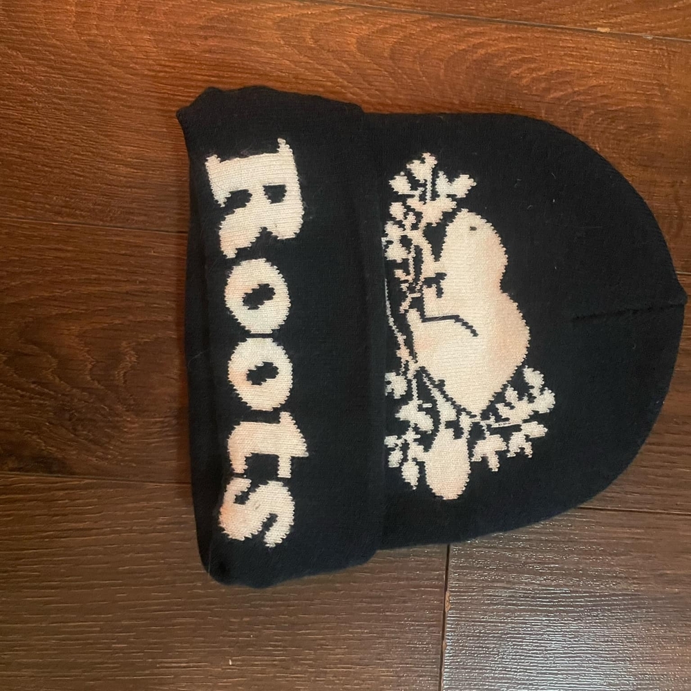 Roots Black Kids Beanie
